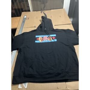Barstool Sport Hoodie Sweatshirt Chicago Hot Dog Flag. Champion Eco, Black‎ 3XL